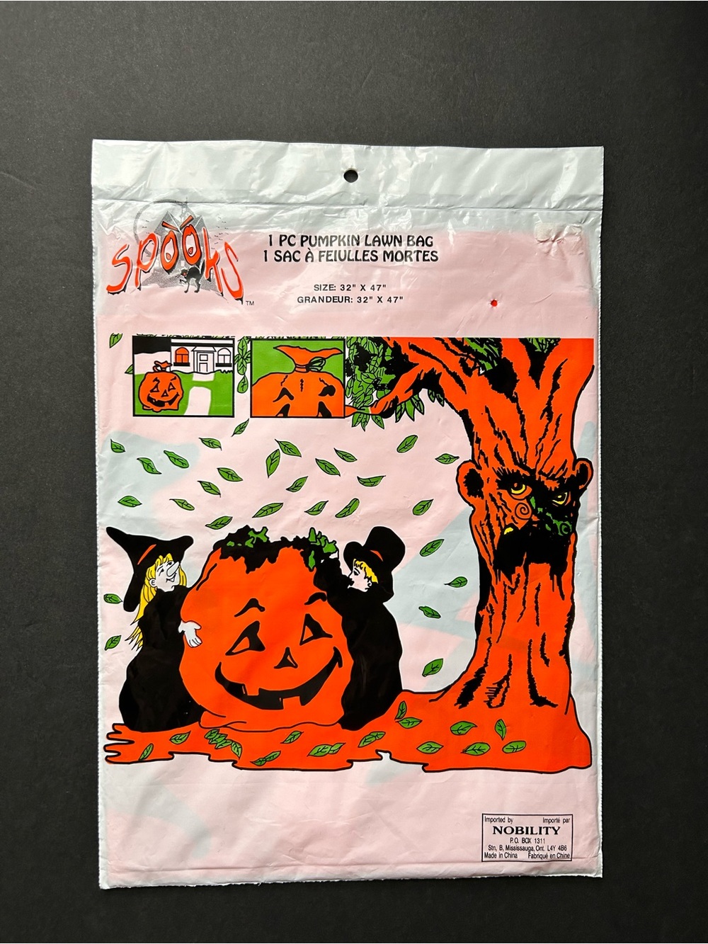 Vintage Halloween Leaf Bag *NWT